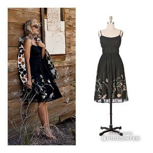 ‘07 Anthro Grass Shadow Dress